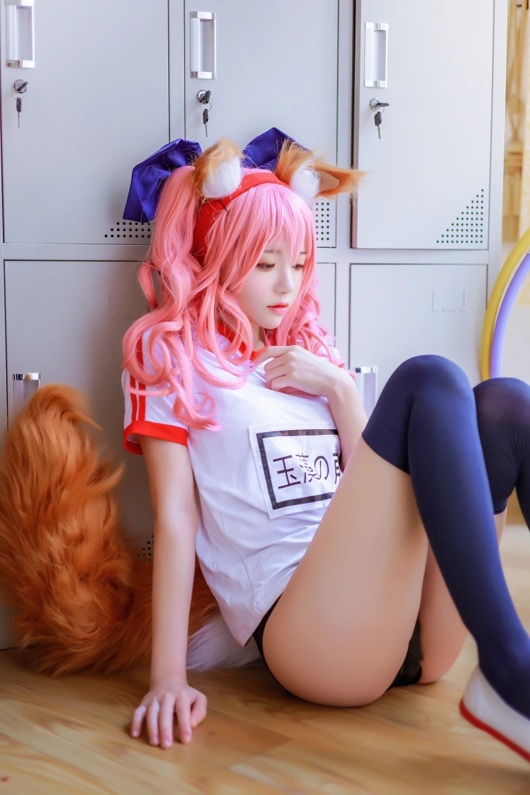 桜桃喵《玉藻前体操服》主题写真：31张全套美图