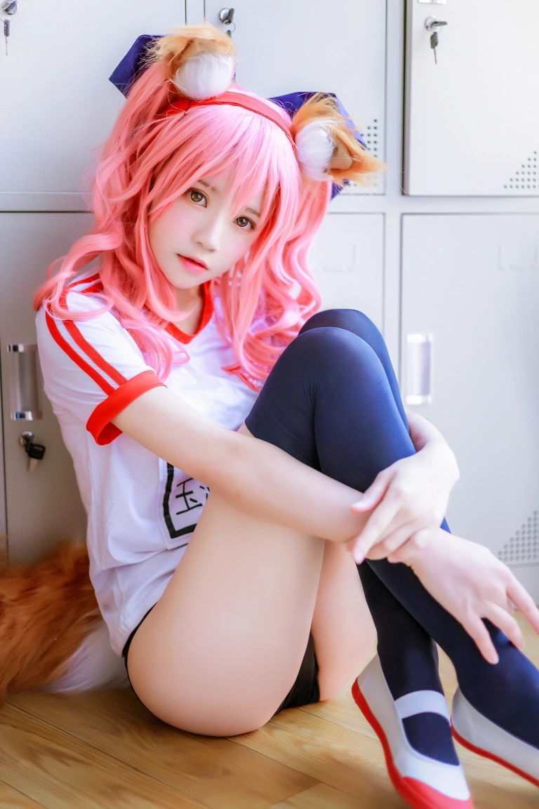 桜桃喵《玉藻前体操服》主题写真：31张全套美图