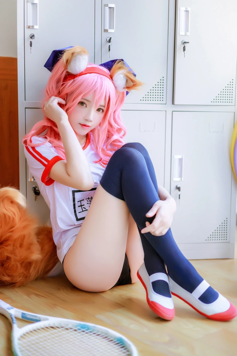 桜桃喵《玉藻前体操服》主题写真：31张全套美图