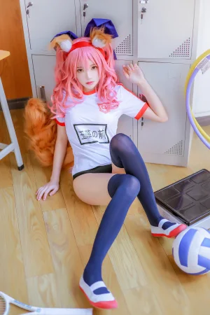 桜桃喵《玉藻前体操服》主题写真：31张全套美图