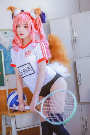 桜桃喵《玉藻前体操服》主题写真：31张全套美图