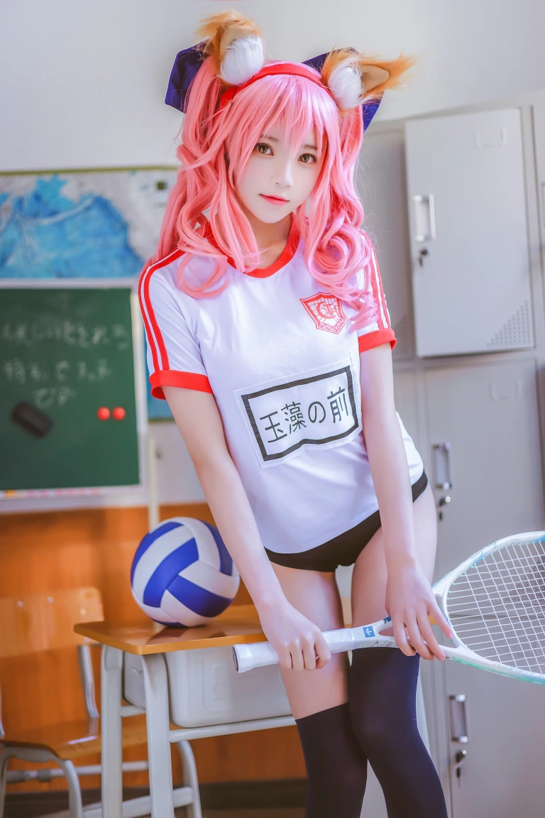 桜桃喵《玉藻前体操服》主题写真：31张全套美图