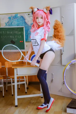 桜桃喵《玉藻前体操服》主题写真：31张全套美图