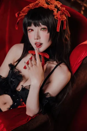 阿包也是兔娘《时崎狂三》主题写真：36张全套美图