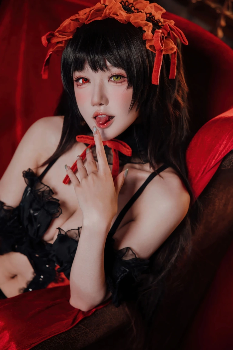阿包也是兔娘《时崎狂三》主题写真：36张全套美图
