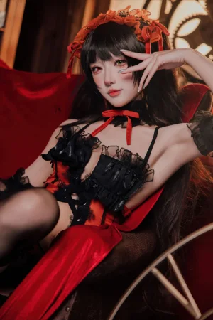 阿包也是兔娘《时崎狂三》主题写真：36张全套美图