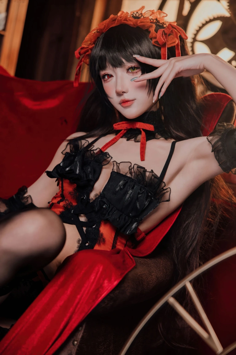 阿包也是兔娘《时崎狂三》主题写真：36张全套美图