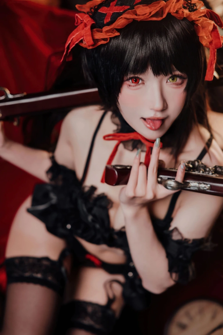 阿包也是兔娘《时崎狂三》主题写真：36张全套美图