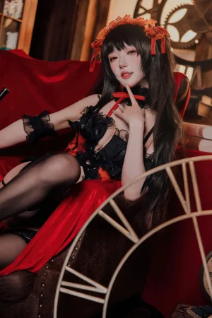 阿包也是兔娘《时崎狂三》主题写真：36张全套美图