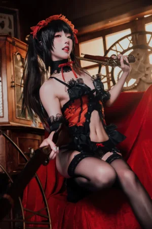 阿包也是兔娘《时崎狂三》主题写真：36张全套美图