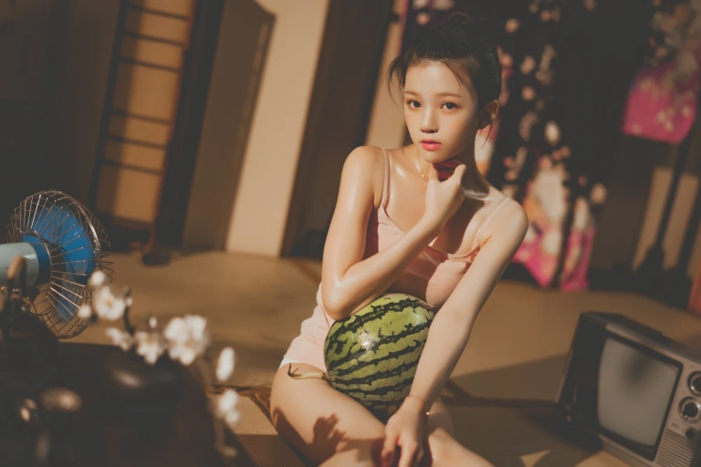 桜桃喵《炙夏01》主题写真：47张全套美图