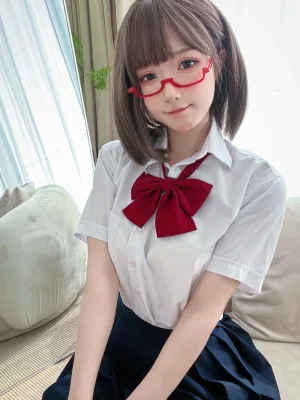 阿包也是兔娘《加冕图 Jk学妹》主题写真：28张全套美图