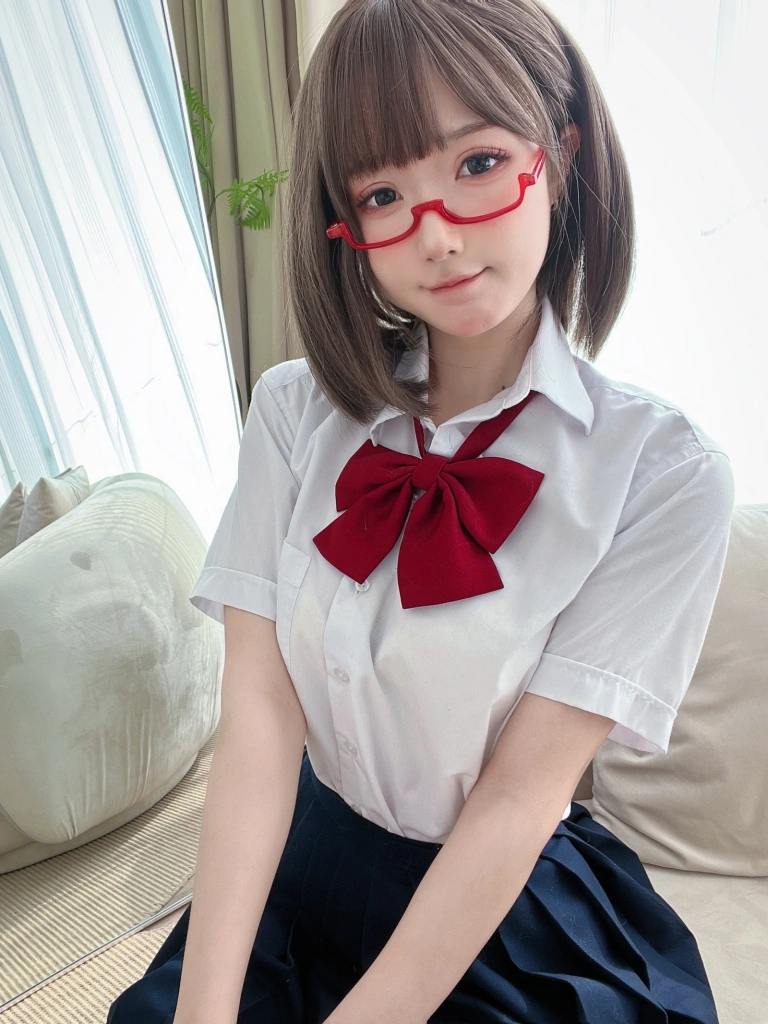 阿包也是兔娘《加冕图 Jk学妹》主题写真：28张全套美图