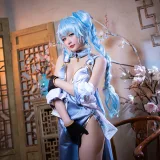 星之迟迟《《秘密花园》 PA15翠雀媚》主题写真：14张全套美图