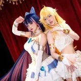 阿包也是兔娘《吊带袜天使（&苏苏苏Sofia）》主题写真：33张全套美图