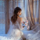 蠢沫沫《轻纱》主题写真：31张全套美图