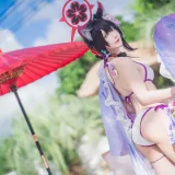 阿包也是兔娘《若藻水着》主题写真：32张全套美图