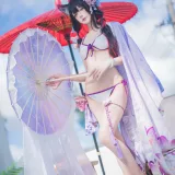 阿包也是兔娘《若藻水着》主题写真：32张全套美图
