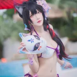 阿包也是兔娘《若藻水着》主题写真：32张全套美图