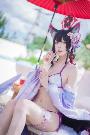 阿包也是兔娘《若藻水着》主题写真：32张全套美图