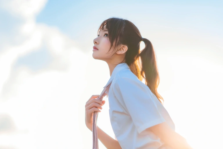 桜桃喵《橘子汽水》主题写真：15张全套美图