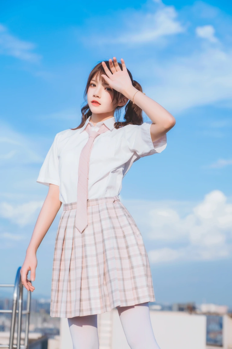 桜桃喵《橘子汽水》主题写真：15张全套美图