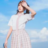 桜桃喵《橘子汽水》主题写真：15张全套美图