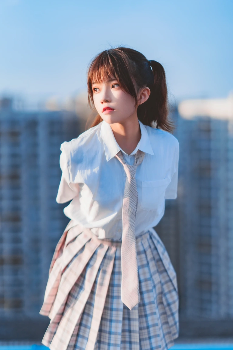 桜桃喵《橘子汽水》主题写真：15张全套美图