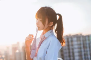 桜桃喵《橘子汽水》主题写真：15张全套美图