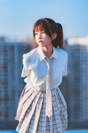 桜桃喵《橘子汽水》主题写真：15张全套美图