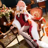 瓜希酱《鸣潮 长离·必胜客联动》主题写真：18张全套美图