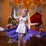 星之迟迟《《秘密花园》 欧根婚纱》主题写真：20张全套美图