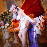 星之迟迟《《秘密花园》 欧根婚纱》主题写真：20张全套美图