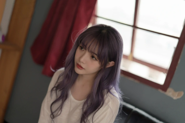 雯仔不讲道理《天台日系》主题写真：35张全套美图