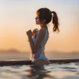 桜桃喵《海盐》主题写真：23张全套美图