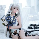 面饼仙儿《可畏婚纱》主题写真：25张全套美图