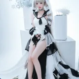 面饼仙儿《可畏婚纱》主题写真：25张全套美图