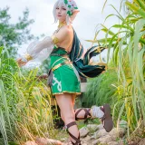 星之迟迟《《秘密花园》 可可萝》主题写真：17张全套美图
