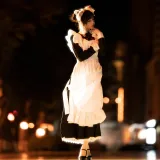 桜桃喵《长裙妹抖（夜）》主题写真：19张全套美图