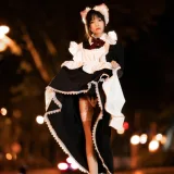桜桃喵《长裙妹抖（夜）》主题写真：19张全套美图