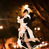 桜桃喵《长裙妹抖（夜）》主题写真：19张全套美图