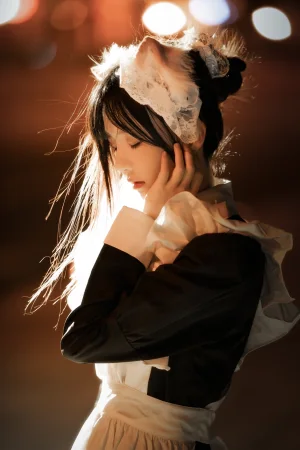 桜桃喵《长裙妹抖（夜）》主题写真：19张全套美图