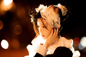 桜桃喵《长裙妹抖（夜）》主题写真：19张全套美图