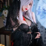 日奈娇(椎名莜)《2023.12月月刊 赠送 申鹤旗袍》主题写真：22张全套美图