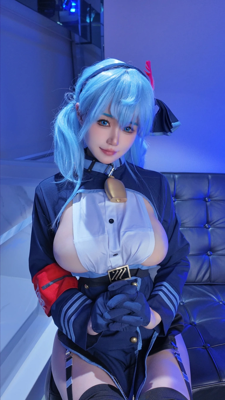 小仓千代《蔚蓝档案 天雨亚子风纪》主题写真：37张全套美图