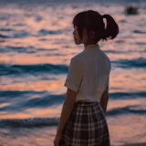 桜桃喵《逐海》主题写真：17张全套美图