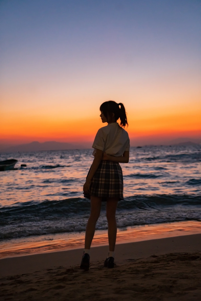 桜桃喵《逐海》主题写真：17张全套美图