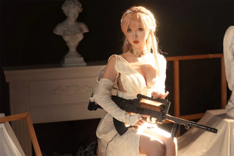面饼仙儿《少女前线 天意佳人》主题写真：27张全套美图