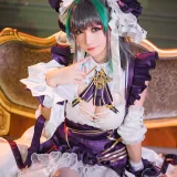 星之迟迟《《R-Maid》 柴郡》主题写真：15张全套美图