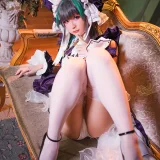 星之迟迟《《R-Maid》 柴郡》主题写真：15张全套美图